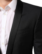 Dolce & Gabbana Black GOLD 1 Button Suit Jacket Men Blazer - Eljoys Fashion 