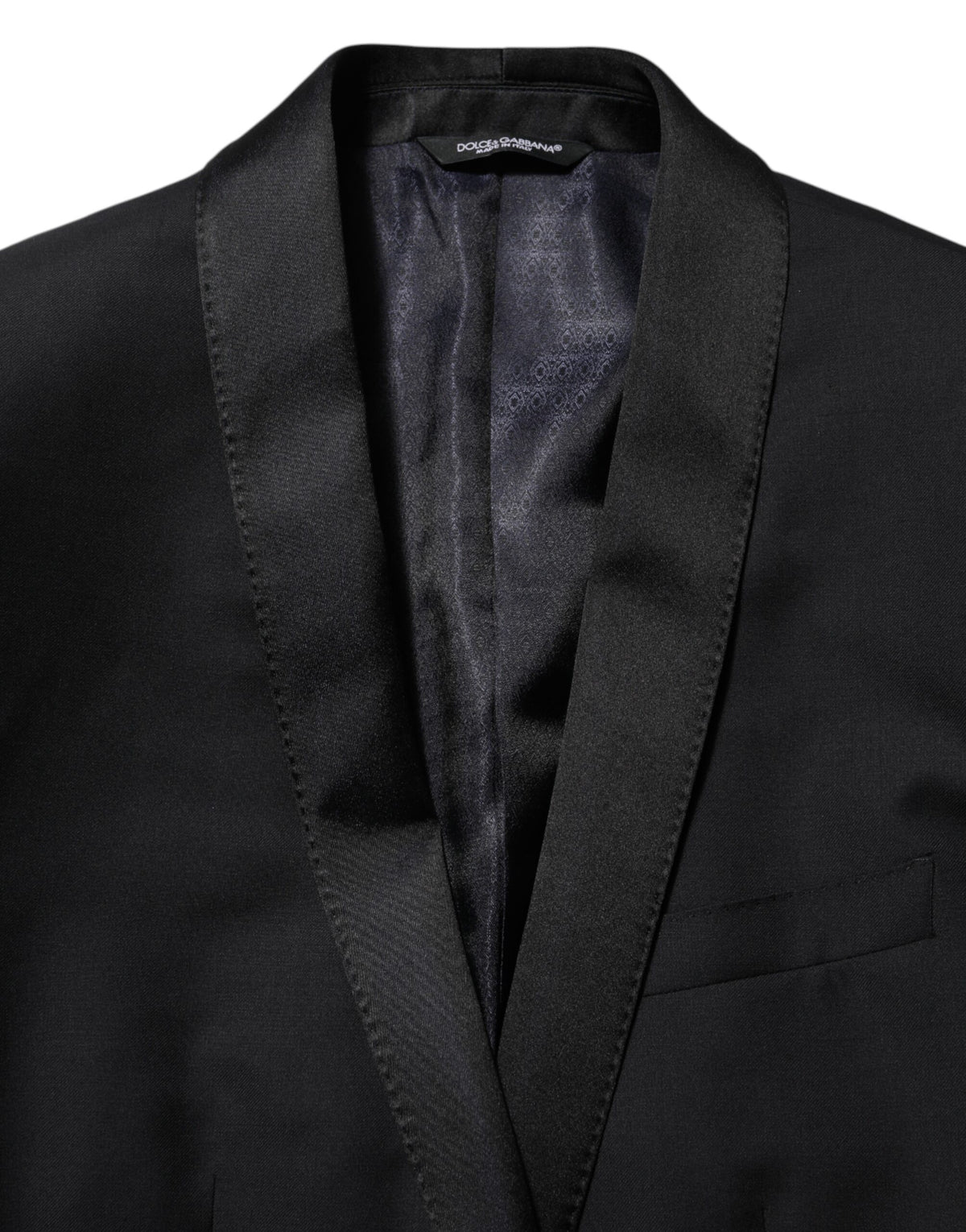 Dolce & Gabbana Black GOLD 1 Button Suit Jacket Men Blazer - Eljoys Fashion 