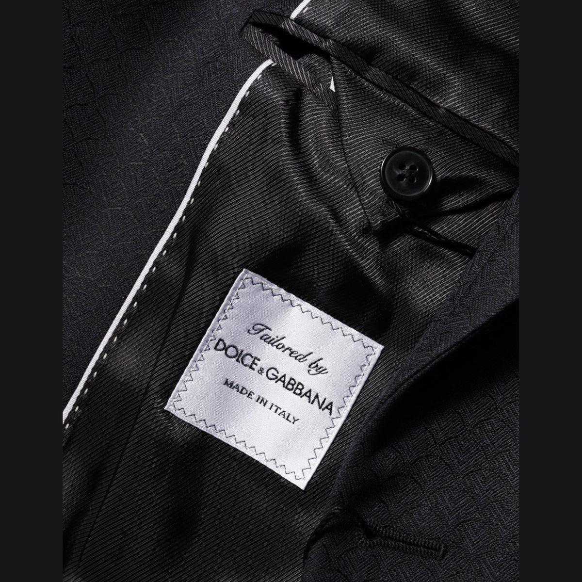 Dolce & Gabbana Black Wool 2 Buttons Suit Jacket Men Blazer Dolce & Gabbana