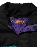 Dolce & Gabbana Black Nylon Puffer Men Full Zip Jacket - Eljoys Fashion 