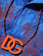 Dolce & Gabbana Blue Tie Dye Logo Hooded Sweatshirt Jacket - Eljoys Fashion 