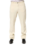 Burberry Beige Corduroy Cotton Straight Men Trouser Pants - Eljoys Fashion 