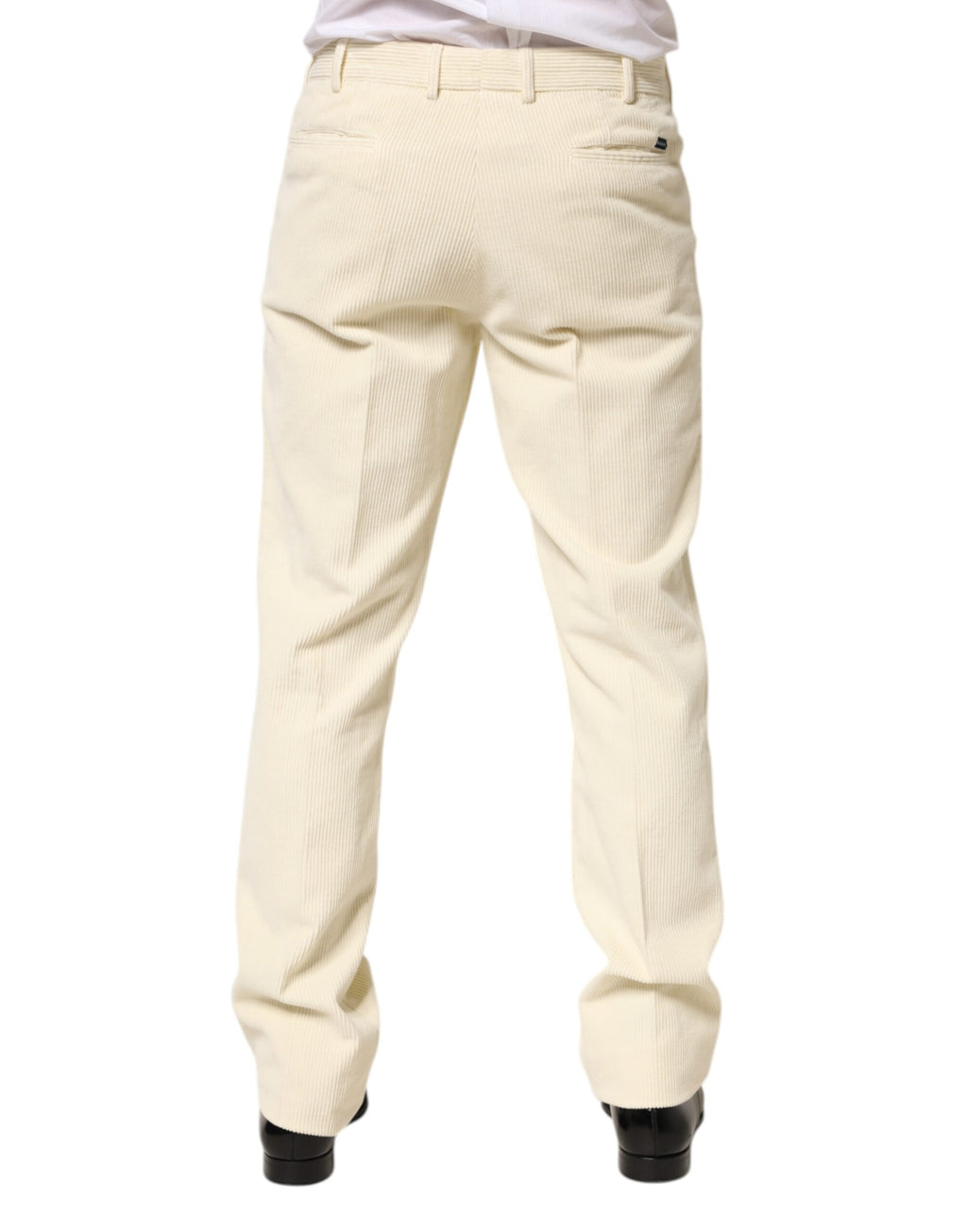 Burberry Beige Corduroy Cotton Straight Men Trouser Pants - Eljoys Fashion 