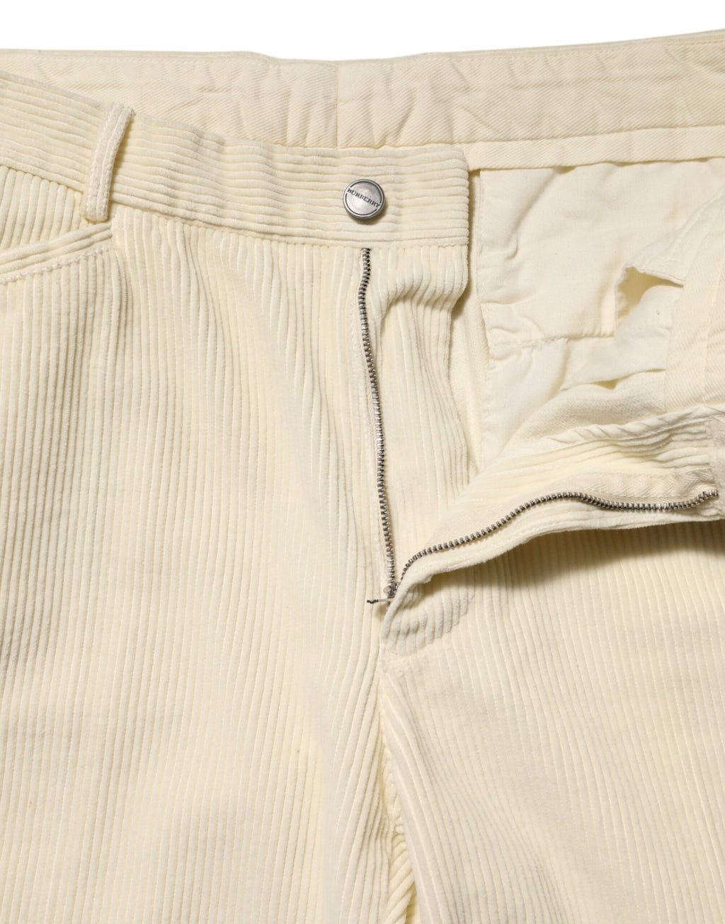 Burberry Beige Corduroy Cotton Straight Men Trouser Pants - Eljoys Fashion 