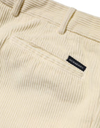 Burberry Beige Corduroy Cotton Straight Men Trouser Pants - Eljoys Fashion 
