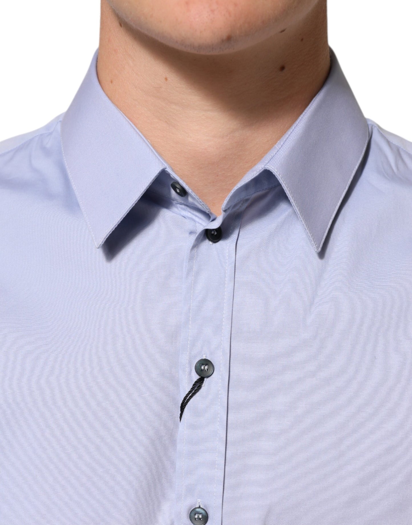 Dolce & Gabbana Blue SICILIA Cotton Men Dress Formal Shirt Dolce & Gabbana