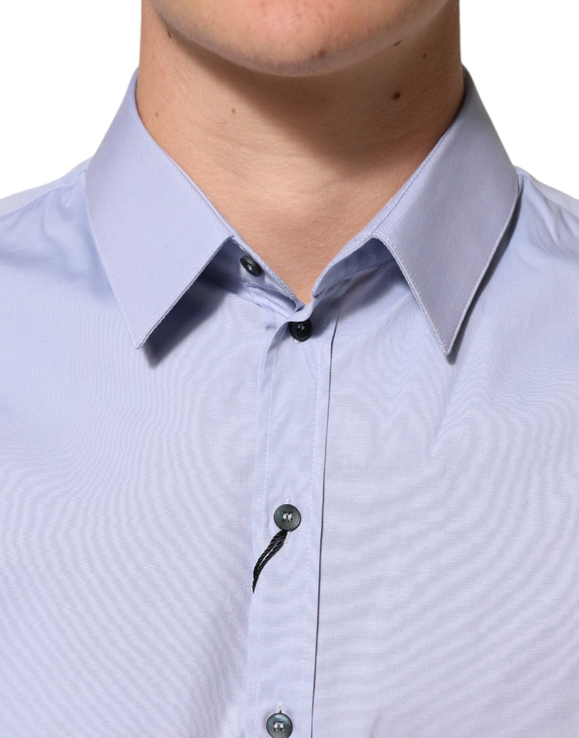 Dolce & Gabbana Blue SICILIA Cotton Men Dress Formal Shirt Dolce & Gabbana