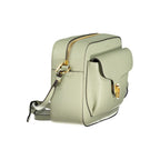 Coccinelle Verde leather women’s shoulder bag with adjustable strap and sleek design, featuring a smooth green finish.