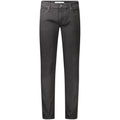Black Guess Jeans men's skinny jeans made of cotton, featuring a fitted style and classic five-pocket design.