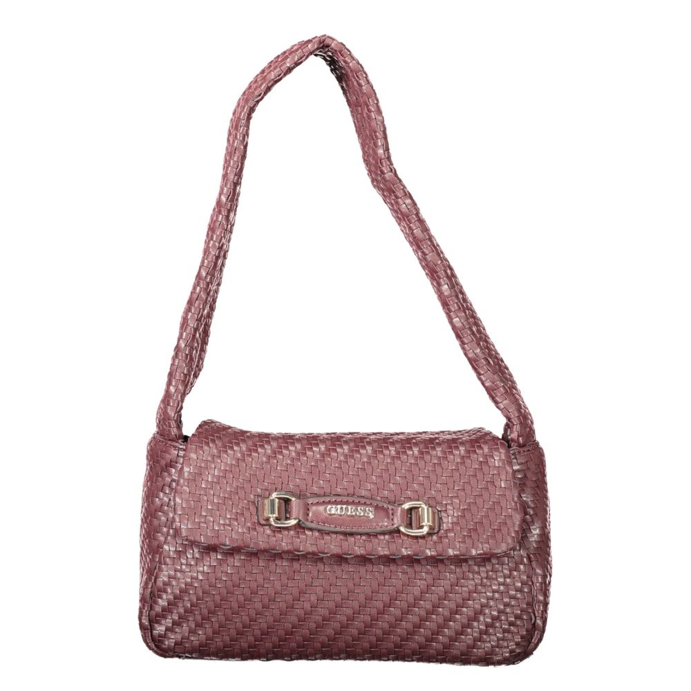 Guess Jeans brown polyurethane handbag for women, stylish with sleek design and durable material, perfect for everyday use.