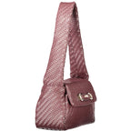 Guess Jeans brown polyurethane handbag for women with sleek design and adjustable strap, stylish and functional accessory.