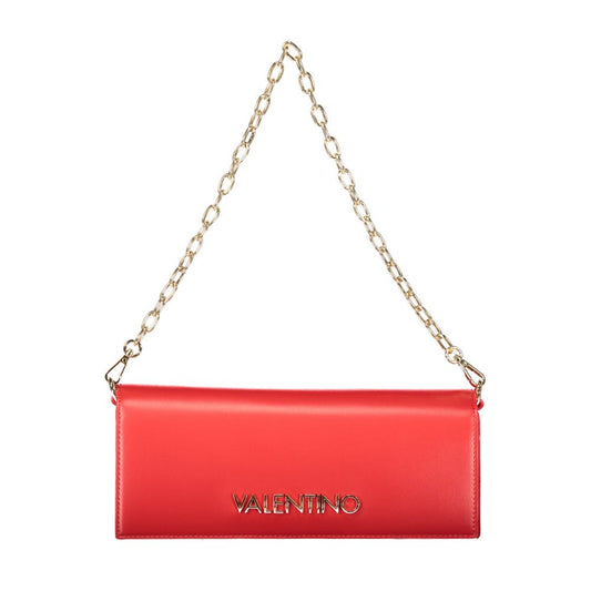 Mario Valentino Rosso Polyurethane Women's Shoulder Bag Mario Valentino