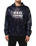 Dolce & Gabbana Blue D&G Game Hooded Men Sweatshirt Sweater - Eljoys Fashion 