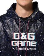 Dolce & Gabbana Blue D&G Game Hooded Men Sweatshirt Sweater - Eljoys Fashion 