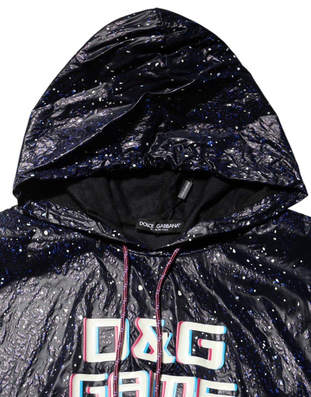 Dolce & Gabbana Blue D&G Game Hooded Men Sweatshirt Sweater - Eljoys Fashion 