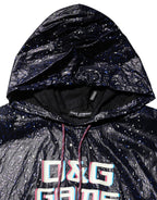 Dolce & Gabbana Blue D&G Game Hooded Men Sweatshirt Sweater - Eljoys Fashion 