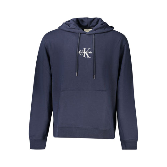 Calvin Klein Blu Cotton Men Sweatshirt Calvin Klein