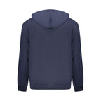 Calvin Klein Blu cotton men's sweatshirt with crew neck and long sleeves, featuring the brand logo on the chest.