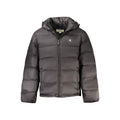 Calvin Klein Nero Poliammide men's jacket in black, featuring a sleek design and front zipper, suitable for casual wear.