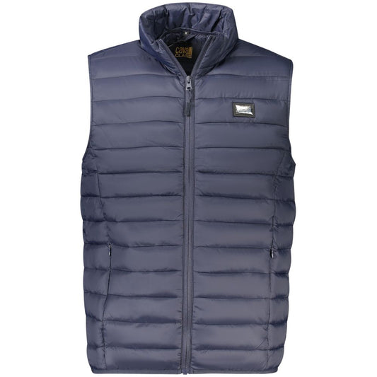 Cavalli Class Blue Polyester Men Jacket