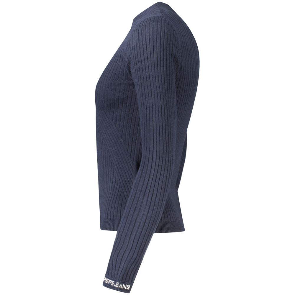 Pepe Jeans Blue Cotton Women's Sweater - Eljoys Fashion 