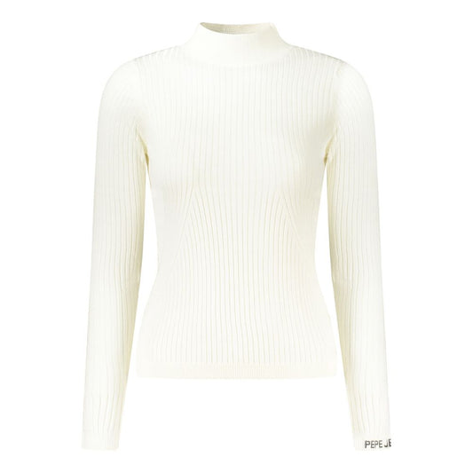 Pepe Jeans White Cotton Women Sweater Pepe Jeans