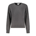 Pepe Jeans Nero cotton women's sweater featuring a classic crew neck and long sleeves, in black with subtle branding details.