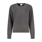 Pepe Jeans Nero cotton women's sweater featuring a classic crew neck and long sleeves, in black with subtle branding details.