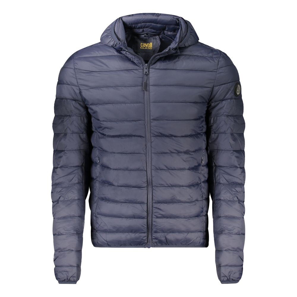 Cavalli Class Blu Polyester Men's Jacket - Eljoys Fashion 