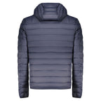 Men's Cavalli Class Blu polyester jacket with a sleek design, featuring a stylish collar and modern fit.