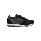 Black Blauer men's sneaker with polyurethane upper, stylish design, and lace-up closure.