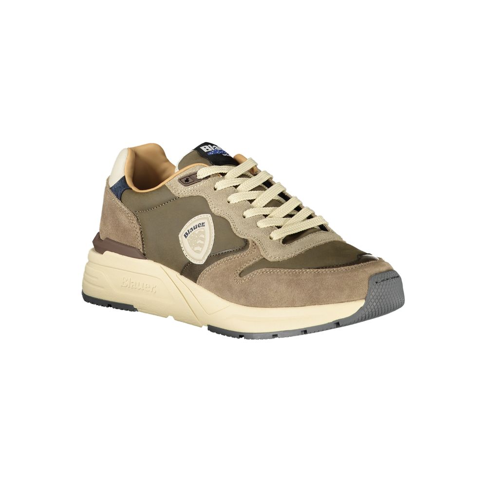 Blauer Grigio men's sneaker made of polyurethane with a sleek design and casual style, shown in a side view.