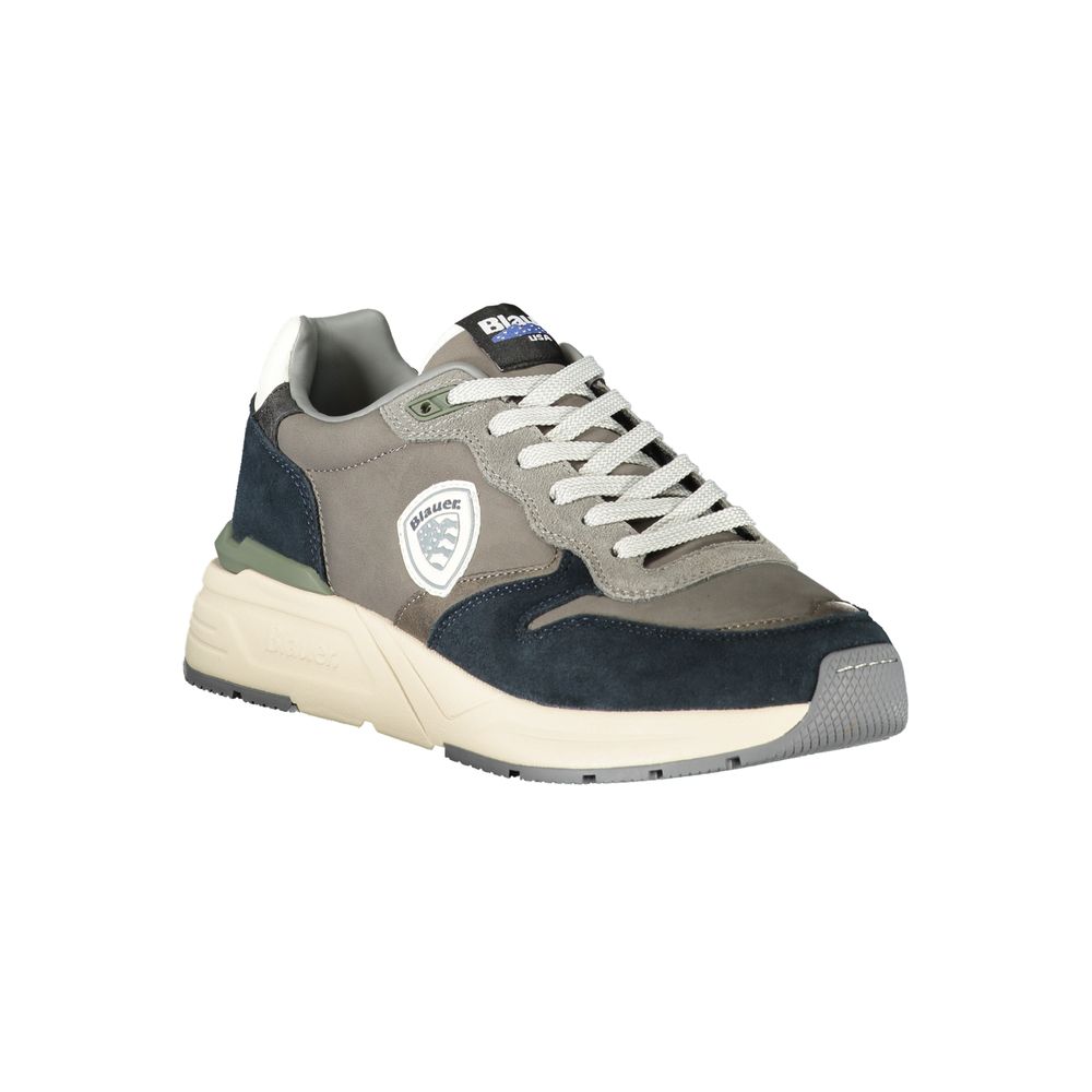 Blauer Grigio Polyurethane Men Sneaker Blauer