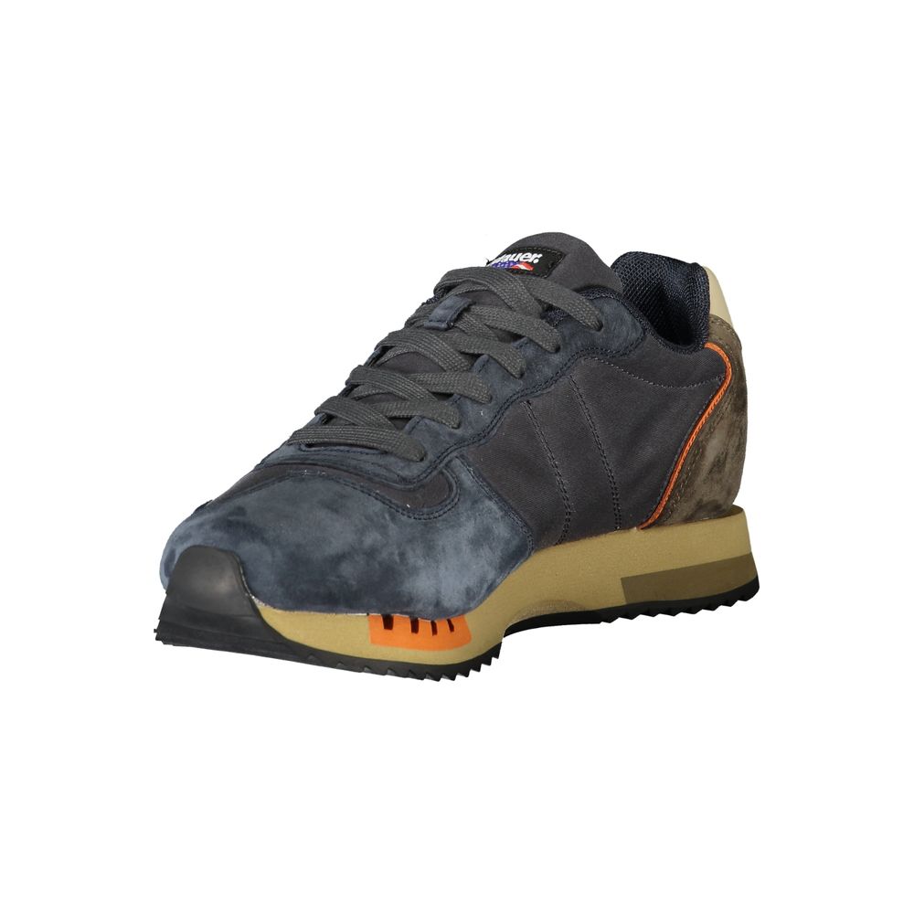 Blauer Blue Leather Men Sneaker Blauer