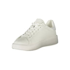 Blauer Bianco Poliestere men's sneaker with white polyester upper, stylish design, and rubber sole, perfect for casual wear