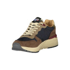 Blue polyurethane men's sneaker by Blauer featuring a sleek design and comfortable athletic style.