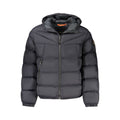 Napapijri Nero Poliammide men's jacket in black, lightweight with a high collar and front zipper, outdoor casual wear.