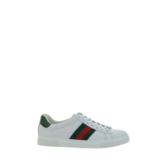 Gucci White Calf Leather Bos Taurus Low Top Sneakers Gucci