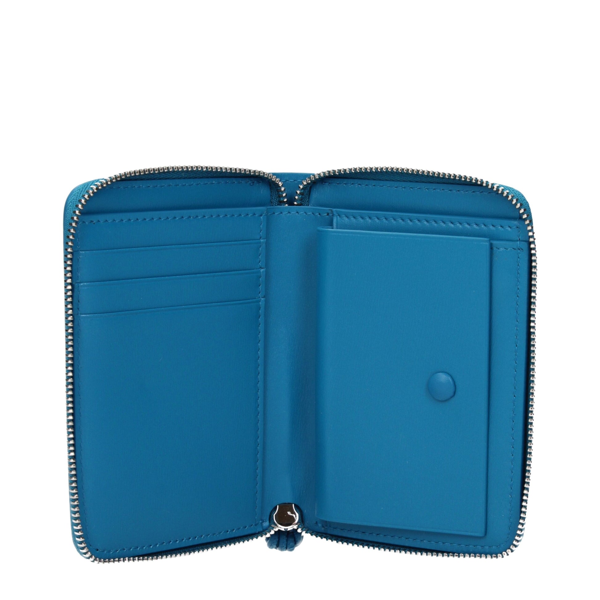 Jil Sander Blue Leather Wallet Jil Sander