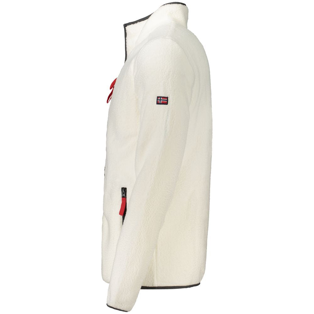 Norway 1963 white polyester men's sweatshirt featuring a comfortable fit and classic design, suitable for casual wear.