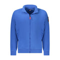 Norway 1963 blue polyester men's sweatshirt with a crew neck and long sleeves, casual and comfortable fit.