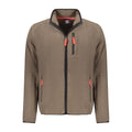 Norway 1963 Marrone polyester men's sweatshirt with a crew neck and long sleeves, casual and comfortable fit.