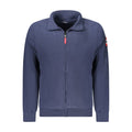Norway 1963 men's blue polyester sweatshirt with a classic fit and crew neckline, displayed on a plain background.