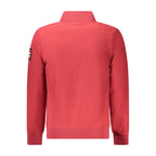 Red polyester men's sweatshirt from Norway 1963 with a classic crewneck and minimalist design.