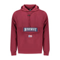 Norway 1963 men's hooded sweatshirt made of cotton with a Norway 1963 logo design and a front pocket, in gray fabric.