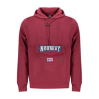 Norway 1963 men's hooded sweatshirt made of cotton with a Norway 1963 logo design and a front pocket, in gray fabric.