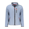 Norway 1963 blue polyester men's sweatshirt with a crew neck and long sleeves, casual knitwear for everyday wear.