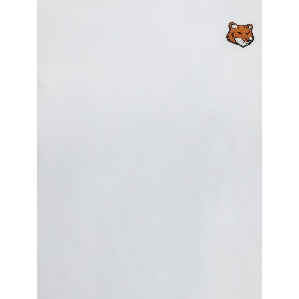 Maison Kitsuné White Cotton T-Shirt Maison Kitsuné