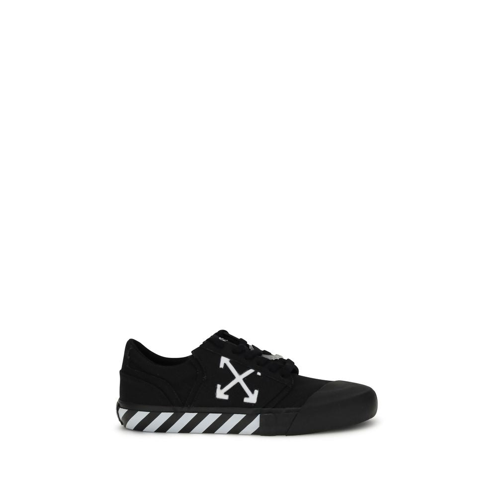 Off-White Black Calf Leather Bos Taurus Low Top Sneakers Off-White