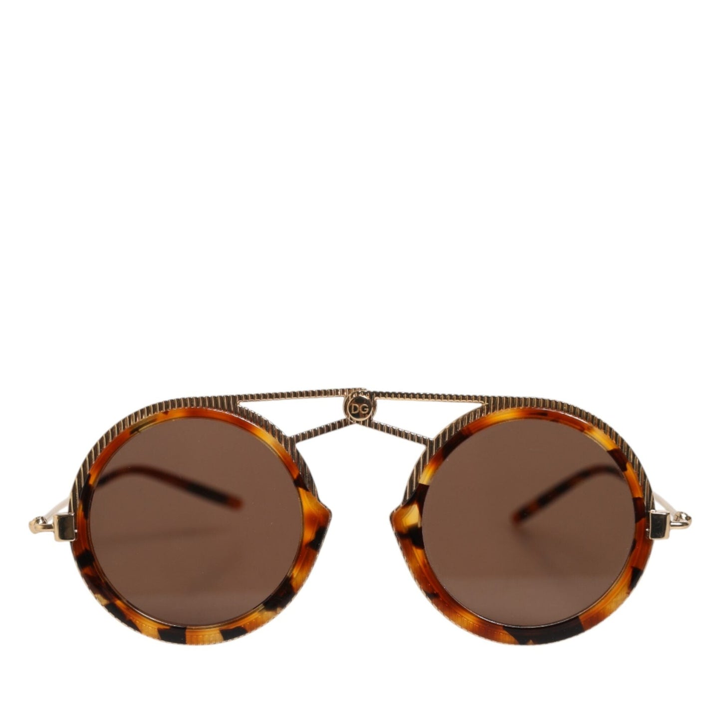 Dolce & Gabbana Gold Havana Frame DG Fatto A Mano Eyewea Sunglasses